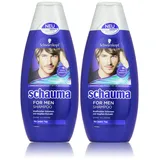 Schwarzkopf Schauma For Men Shampoo, 2er Pack (2 x 400 ml)