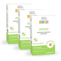 Vitamine für Kinder Immunsystem - WHITE OMEGA® Kids Immun 270 Stück / 3 Monate