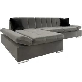 Mirjan24 Ecksofa Malwi, mit Schlaffunktion und Bettkasten, mit Regulierbare Armlehnen, L-Form 278x161 cm, Wohnzimmer, Sofas & Couches, Wohnlandschaften, Ecksofas
