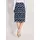 Madeleine Bleistiftrock Damen Floral Blau 48