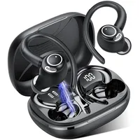 Jesebang Bluetooth Kopfhörer Sport, in Ear Kopfhörer Kabellos Bluetooth 5.3 mit HD Mic, Herausragender Sound, 40 Std Spielzeit, Comfort Fit, Dual LED-Anzeige, IP7 Wasserdicht Ohrhörer mit Ohrhaken