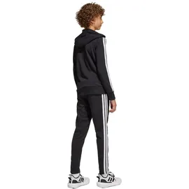 adidas Seasonal Essentials Tiberio 3-Streifen French Terry Jogginganzug Kinder JI6036 - black/white/pure ruby 128