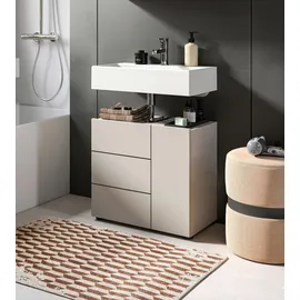 xonox.home Waschbeckenunterschrank Vira 60 x 57 cm Kaschmir