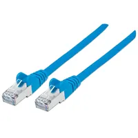 Intellinet Network Solutions Intellinet 741149 RJ45 Patchkabel CAT 6a S/FTP 15.00m Blau Folienschirm, Geflechtschirm, Geschirmt, Halogenfrei 1St.