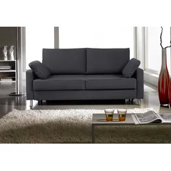 Schlafsofa BALI "FLEXA, Sitzen / Relaxen / Schlafen", blau (blau, anthrazit), B:166cm H:90cm T:95cm, Sofas, – Schlafsofa „Made in Germany“