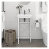 vidaXL Waschtischgestell 40 x 83 x 38 cm Weiß
