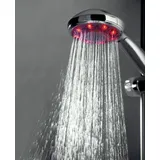 Schütte Handbrause LED Wellness Duschkopf, 3 Strahlarten, Duschbrause mit 7 Farbvarianten