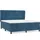 vidaXL Boxspringbett mit Matratze Dunkelblau 180x200 cm Samt
