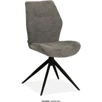 omg design Drehstuhl Palmas Polyester schwarz 2er Set