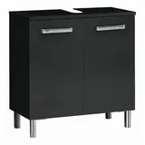 Möbel Boss Waschbeckenunterschrank 60 x 62 cm Anthrazit