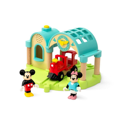 BRIO® Spielzeug-Eisenbahn Micky Maus Bahnhof mit Aufnahmefunktion