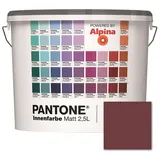 ALPINA Wandfarbe »Pantone«, Wandfarbe »Pantone«, Innenfarbe Merlot 2,5 Liter matt - rot