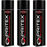 PRITEX – Bremsenreiniger Spray 3 x 500 ml – Auto Teilereiniger zur Entfettung von Bremsen, Kupplungen, Motor- & Maschinenteilen – rückstandsfrei & umweltneutral