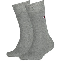 TOMMY HILFIGER Kinder Socken, Vorteilspack - Basic, TH, 23-42, einfarbig Grau 39-42 2er Pack (1x2P)