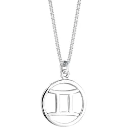Elli Sternzeichen Zwilling 925 Sterling Silber Ketten   Damen 