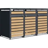 Axi Mülltonnenbox Lucas 80 x 116 x 200 cm braun