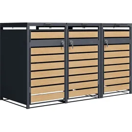 Axi Mülltonnenbox Lucas 80 x 116 x 200 cm braun