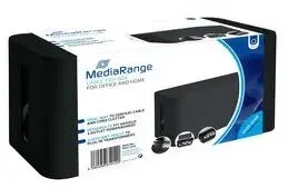 MediaRange MRCS306 Aufbewahrungsbox Rechteckig Kunststoff Schwarz