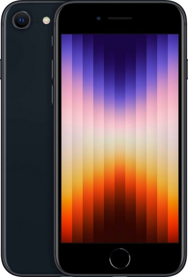 Apple iPhone SE (2022) Smartphone (11,94 cm/4,7 Zoll, 128 GB Speicherplatz, 12 MP Kamera) schwarz