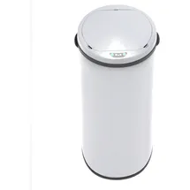 Svita Sensor-Mülleimer 50L Stahl Mülleimer mit Sensor Elektrischer Abfalleimer Küche Automatikmülleimer mit Sensor Weiß