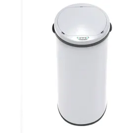 Svita Sensor-Mülleimer 50L Stahl Mülleimer mit Sensor Elektrischer Abfalleimer Küche Automatikmülleimer mit Sensor Weiß