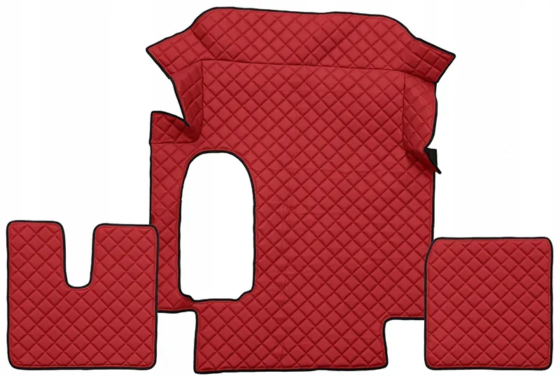Floor mats, red for MAN TGA Automatic 2000+
