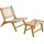Outsunny Gartensessel 60 x 83 x 108 cm beige 2 St.