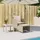 vidaXL Gartenstuhl mit Fußhocker 58 x 69 x 21 cm beige