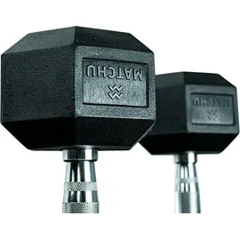 Matchu Sports Hantel Hexagon Set Kurzhanteln 2 x 15 kg schwarz