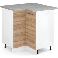 Vicco Eckunterschrank R-Line 75,6 x 81,6 x 60 cm Weiß
