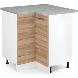 Vicco Eckunterschrank R-Line 75,6 x 81,6 x 60 cm Weiß