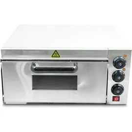 BITUXX Pizza, Ofen 2000W mit Steinplatte , Gastro Steinbackofen für Brot und Backwaren, Leistung 2000 Watt, Temperatur bis zu 350°C