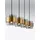 Nova Luce Sianna 4-flg. E27 60 cm rund gold, schwarz