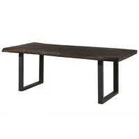 MASSIVMOEBEL24.DE Baumtisch Mango 220x100x77 grau lackiert / U-Beine anthrazit
