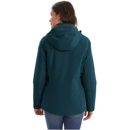KILLTEC Damen Outdoorjacke Funktionsjacke mit abzippbarer Kapuze KOW 140 WMN Jckt wasserdicht, Winddicht, atmungsaktiv 00834-petrol 36