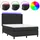 vidaXL Boxspringbett 140 x 200 cm Schwarz