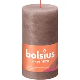 Bolsius Rustik-Kerze Shine 130/68 mm Rustikales Taupe