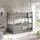 masseno Etagenbett LUCIA 80 x 190 cm Kiefer hellgrau silber