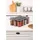 hermiaconcept Vorratsdosenset anthrazit 10 x 10 x 16,5 cm 1,2 l 12-teilig