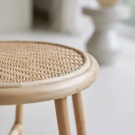 Tikamoon Beistelltisch aus Rattanstäben 40 Lina