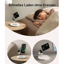 Anker MagGo Wireless Charging Station (3-in-1, Stand) weiß