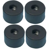 Adam Hall Hardware 4911 M4 AH - 4er Set Gummifuß 38 x 25 mm schwarz im Beutel