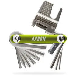AARON Tool 20 in 1 Multitool - Fahrrad Multifunktionswerkzeug - Grün