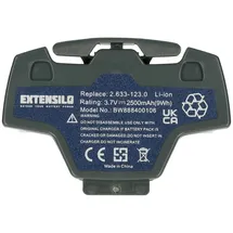 EXTENSILO Akku kompatibel mit Kärcher WV50, 1.633-563.0, WV2 2ND, WV55, WV5, WV2 Premium Home Cleaner Heimroboter Grau (2500 mAh, 3,7 v, Li-Ion)