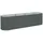 vidaXL Garten-Hochbeet verzinkter Stahl 320 x 80 x 81 cm Grau