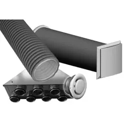 Dimplex 371620 Paket Kunststoff-Flex dezentrale Zuluft / zentrale Abluft DFP DZA 110 DFPDZA110