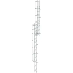 MUNK ortsfeste Steigleitern Aluminium, 13,44m SH