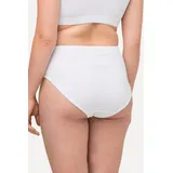 Ulla Popken Slip Slips 2er-Pack uni Biobaumwolle (2-St) weiß 54/56