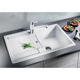 Blanco Metra 45 S reversibel mit Ablauffernbedienung softweiß (527105)
