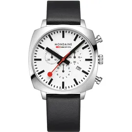 Mondaine Cushion MSL.41410.LBV.SET Edelstahl 41 mm